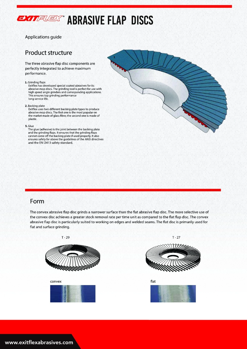 EXITFLEX ABRASIVE FLAP DISC
