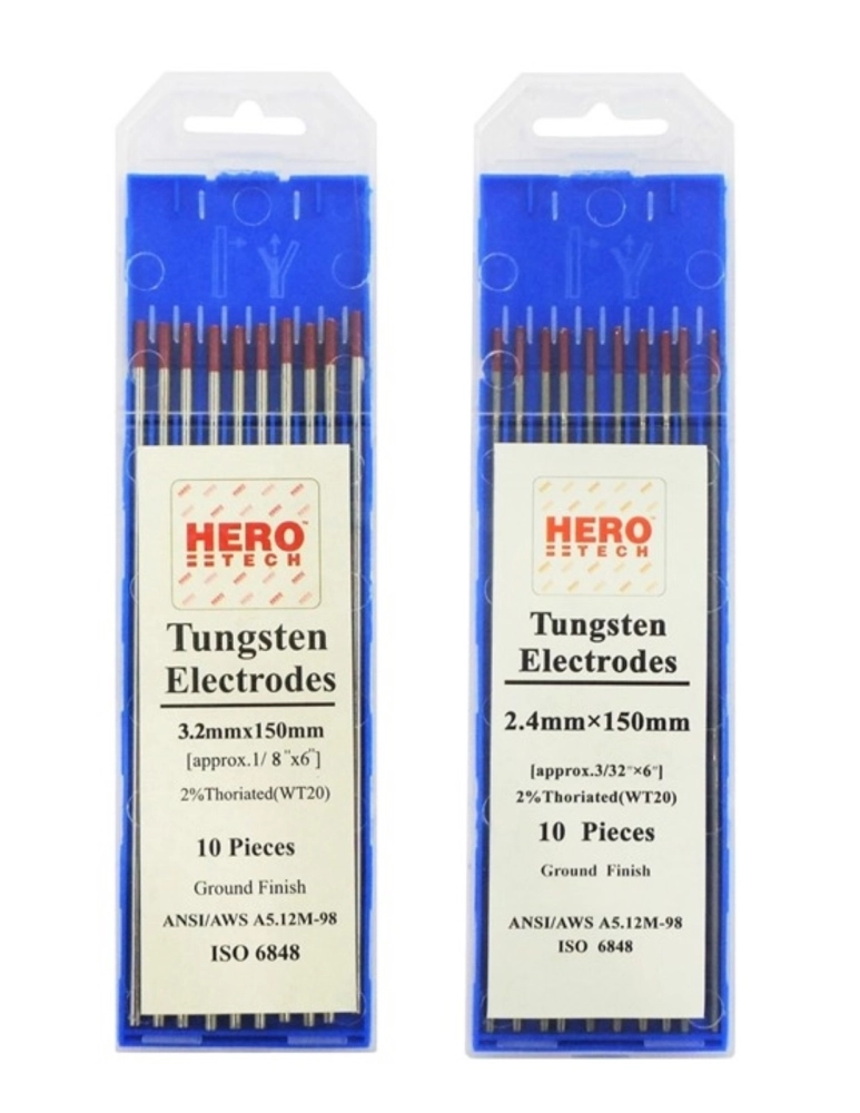 HERO TECH WT20 THO2 THORIUM TUNGSTEN ELECTRODE (RED)