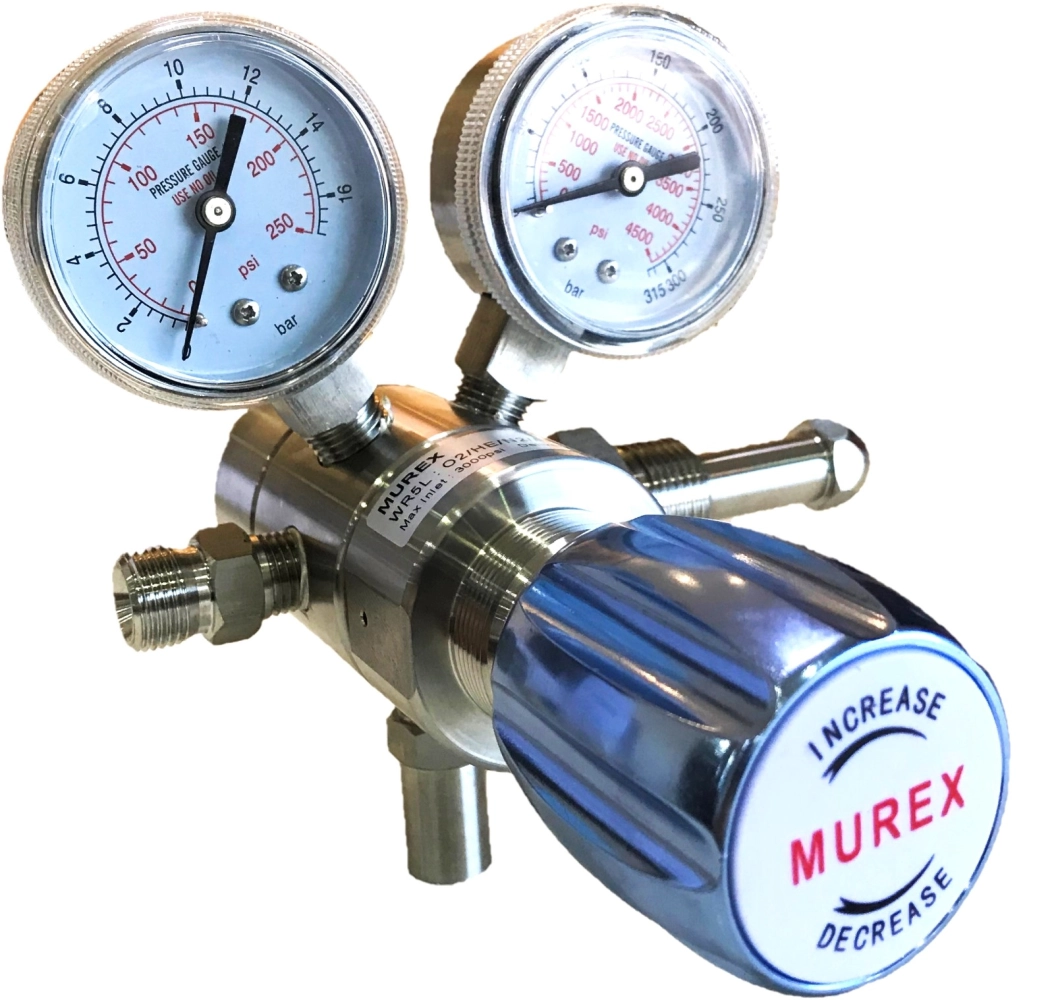 MUREX PURIFY OXYGEN/ TWO-STAGE REGULATOR (STAINLESS STEEL 316L BODY)