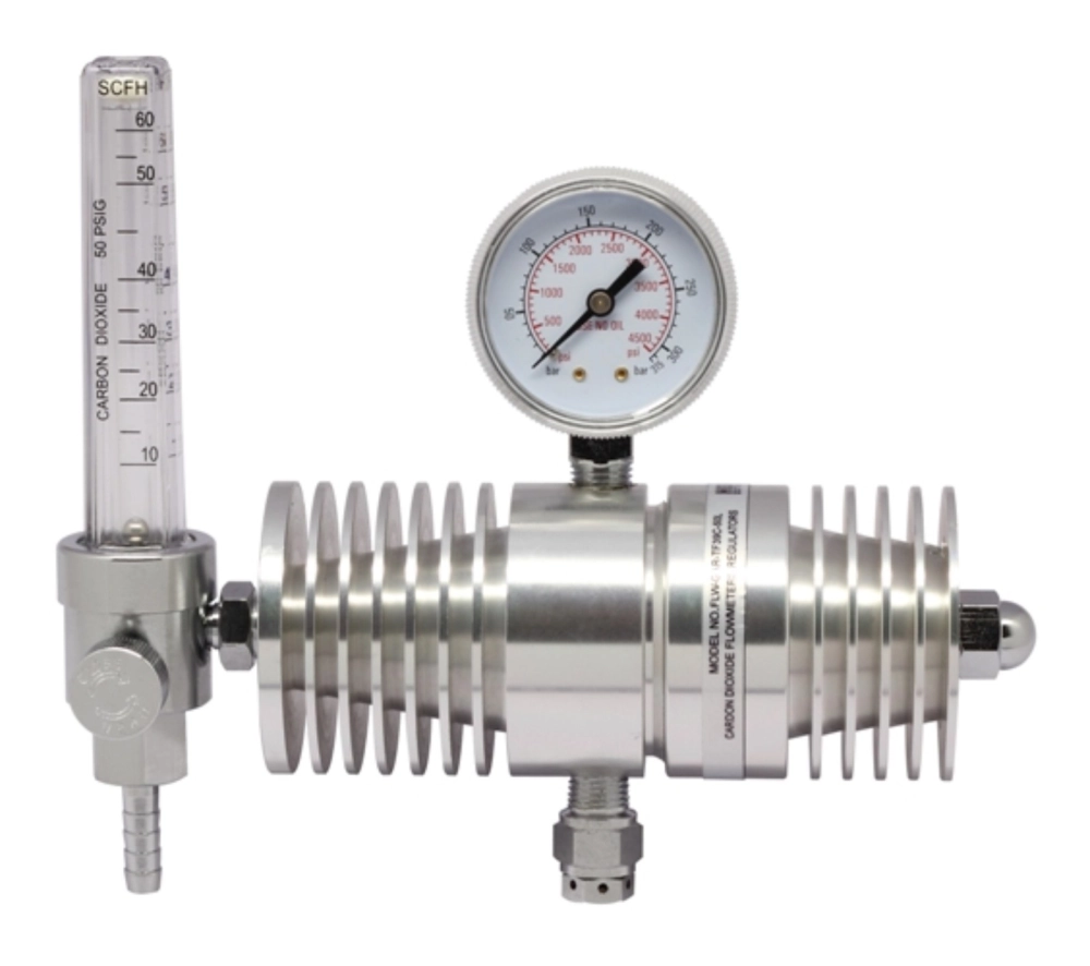 HERO TECH TF39C CO2 FIN TYPE FLOWMETER/ REGULATOR