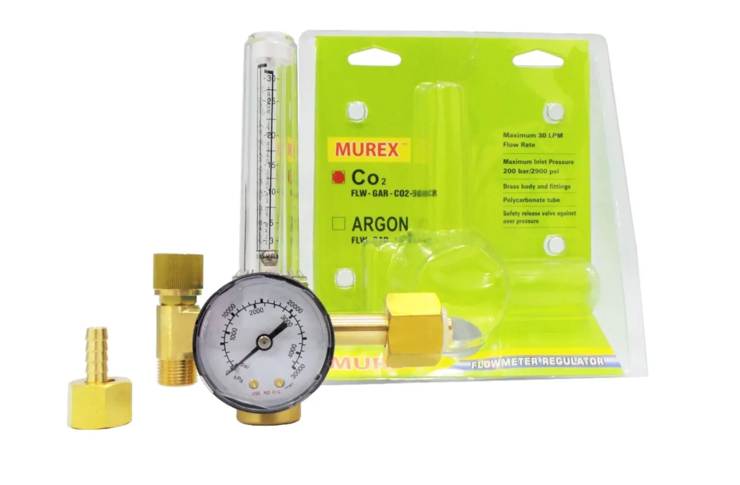 MUREX CO2 & ARGON FLOWMETER REGULATOR 668 SERIES