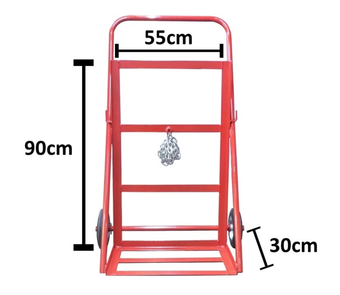 8" TWIN GAS CYLINDER TROLLEY